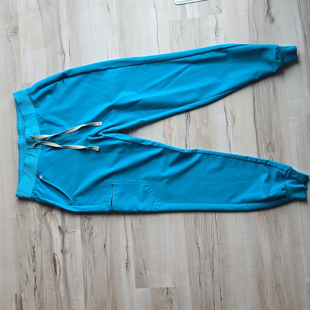 S FIGS Teal Zamora Scrub Pant